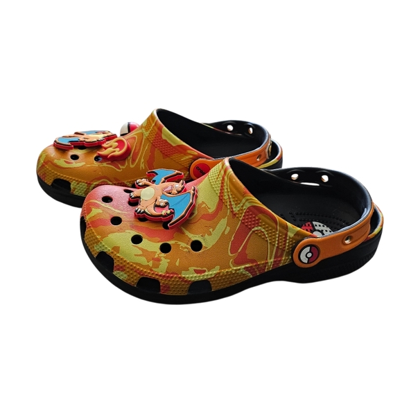 Crocs Classic Clog Pokemon Charizard Shoe with Jibbitz Men 5 Women's 7 - Picture 2 of 5